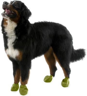 Show full view: Pawz Waterproof Rubber Dog Boots, Olive Green, 12 count, X-Large slide 6 of 7