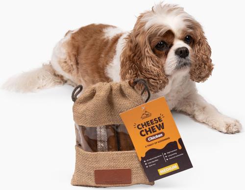 Show full view: peaksNpaws Medium Chicken Cheese Dog Chew Treat, 8.5-oz bag slide 5 of 6