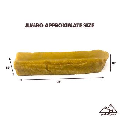Show full view: peaksNpaws Yak Milk Jumbo Dog Value Pack Dog Chew Treats, 3 count slide 4 of 9