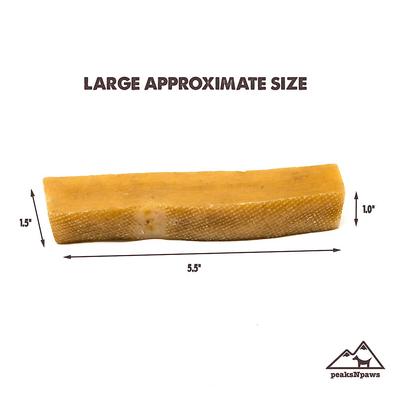 Show full view: peaksNpaws Yak Milk Large Dog Value Pack Dog Chew Treats, 3 count slide 4 of 9