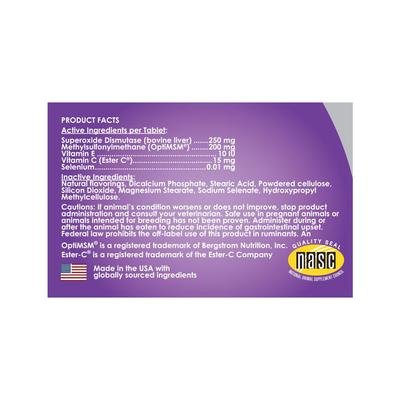 Show full view: PeakTails Antioxidant Tablet Supplement for Dogs, 100 count slide 5 of 8