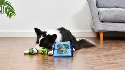 Show full view: PEANUTS Adventurer Tent Burrow Squeaky Plush Dog Toy slide 6 of 6