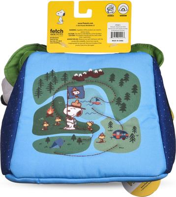 Show full view: PEANUTS Adventurer Tent Burrow Squeaky Plush Dog Toy slide 3 of 6