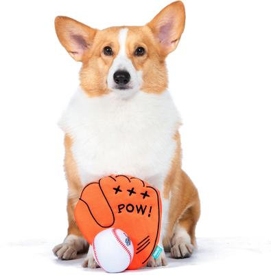 Show full view: PEANUTS Athlete Baseball Glove & Ball Squeaky Plush Dog Toy slide 4 of 5