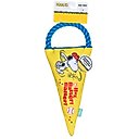 PEANUTS Athlete Flattie Fan Banner & Rope Squeaky Plush Dog Toy