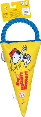Show full view: PEANUTS Athlete Flattie Fan Banner & Rope Squeaky Plush Dog Toy slide 2 of 6
