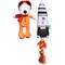 Show in main carousel: PEANUTS Space Explorer Rocket Ship & Space Explorer Snoopy Squeaky Plush Dog Toys slide 4 of 6