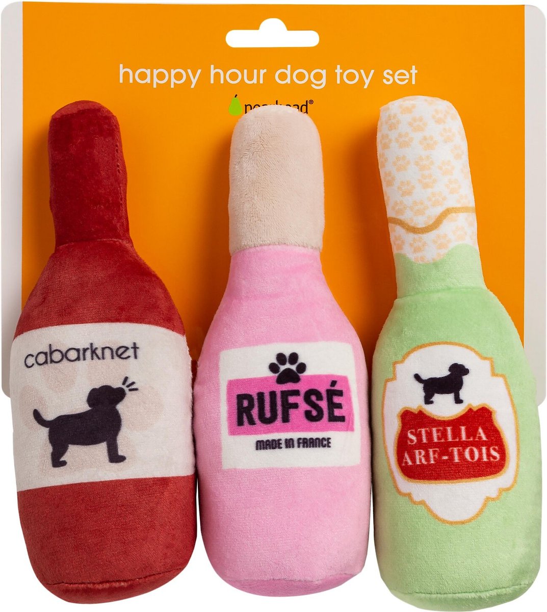 Pearhead New Bark City Dog Toys, 3 count