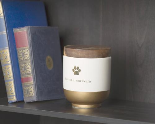 Show full view: Pearhead Ceramic Pet Memory Jar, Gold slide 3 of 4