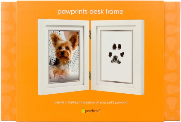 Pearhead Pawprints Desk Frame & Ink Kit, 4 x 6-in