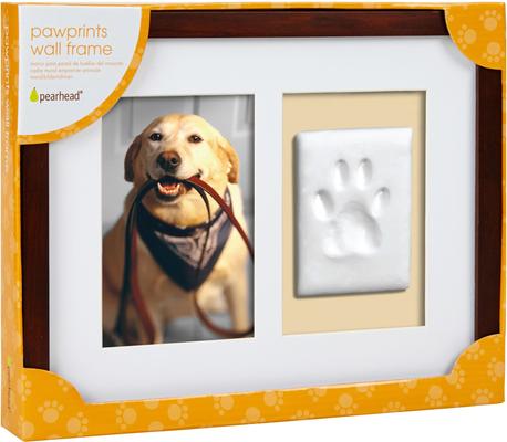 Show full view: Pearhead Pawprints Dog & Cat Wall Frame & Impression Kit, Espresso slide 7 of 11