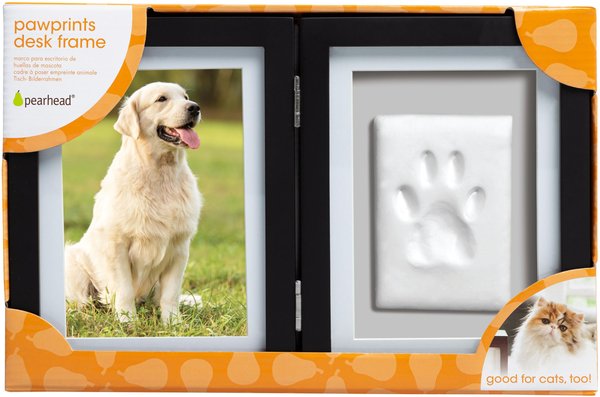 Pearhead Pet Paw Print Photo Frame with Clay Imprint Kit