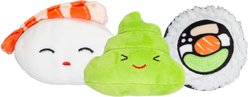 Pearhead Sushi Bento Dog Toys, 3 count