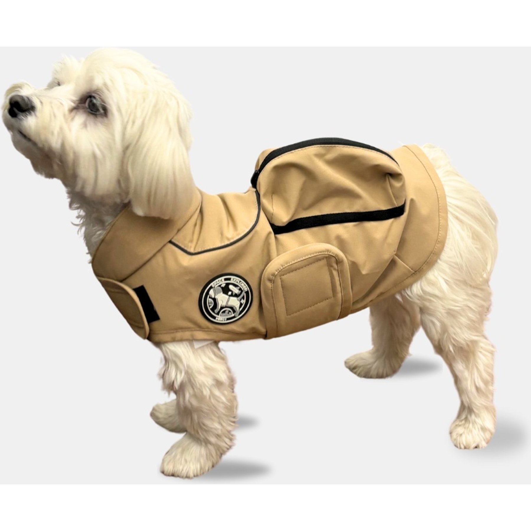 Pebot Akira Dog & Cat Travel Vest, Tan, 24