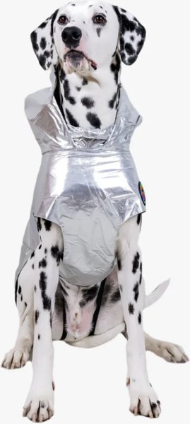 Show full view: Pebot Alita Hooded Dog & Cat Raincoat, Silver, 16 slide 1 of 5