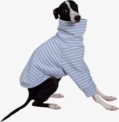 Pebot Buttercup Dog & Cat Fleece, Blue / White Stripe, 10