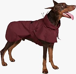Pebot Cyberry Dog & Cat Windbreaker Trench, Burgundy, 20