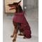 Show in main carousel: Pebot Cyberry Dog & Cat Windbreaker Trench, Burgundy, 20 slide 3 of 4