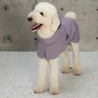 Show full view: Pebot Cyberry Dog & Cat Windbreaker Trench, Lilac, 22 slide 2 of 3