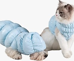 Pebot Dog & Cat Puffer Coat, Powder Blue, 10