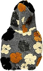 Pebot Poppy Reversible Dog & Cat Vest, Black Floral, 24 slide 2 of 6