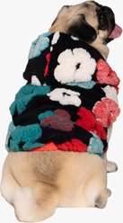 Pebot Poppy Reversible Dog & Cat Vest, Red Floral, 12