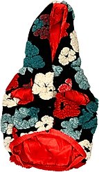 Pebot Poppy Reversible Dog & Cat Vest, Red Floral, 16 slide 2 of 7