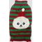 Show in main carousel: Pebot Christmas Sebby Holiday Dog & Cat Sweater, Red / Green Stripe, Medium slide 5 of 5
