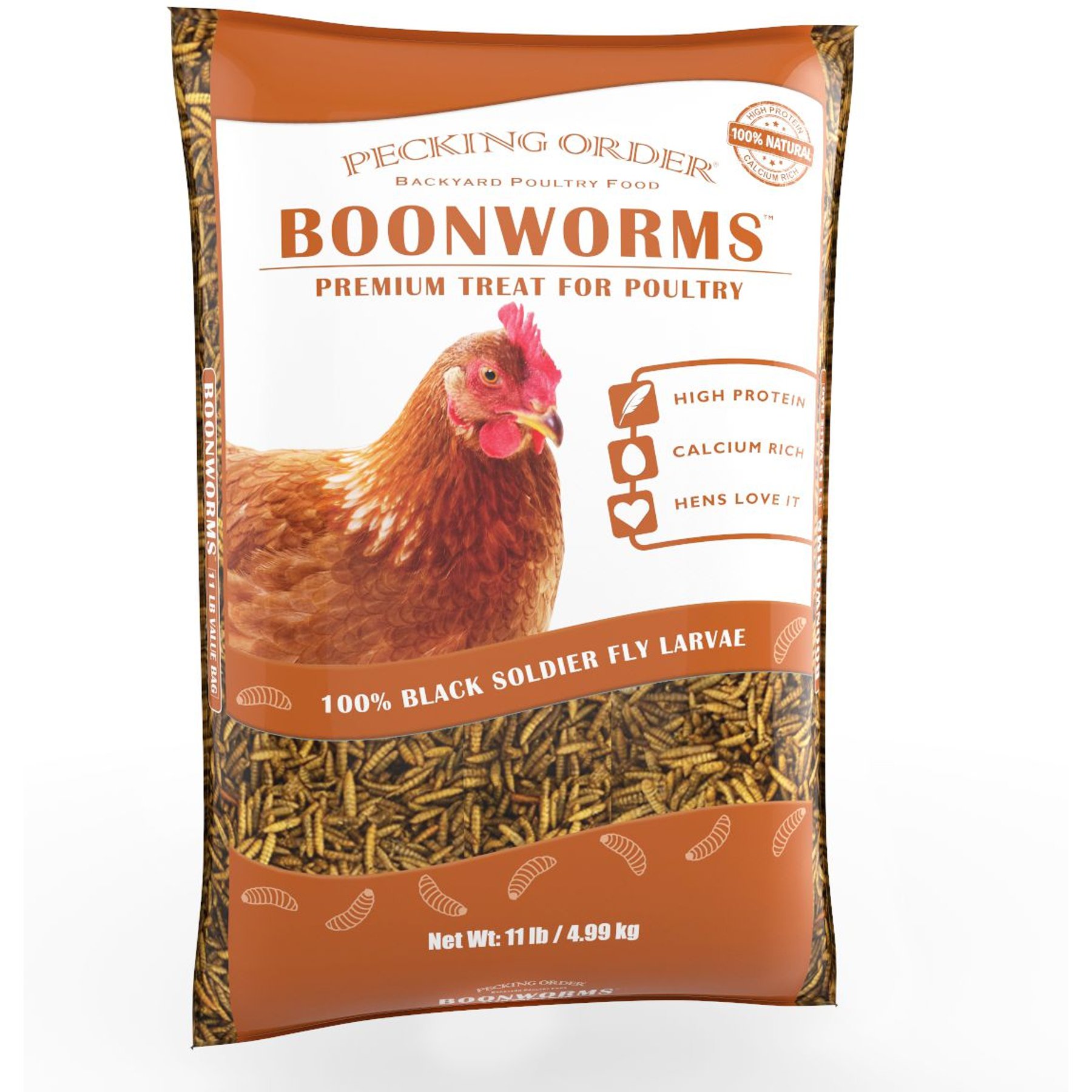 Pecking Order Boonworms Chicken Treats, 11-lb bag