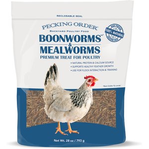 Pecking Order Boonworms & Mealworms Chicken treat, 28-oz bag