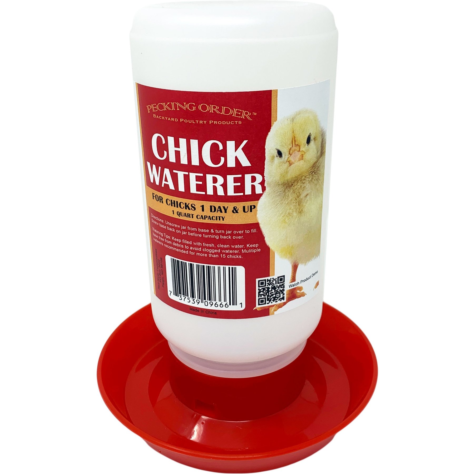 Pecking Order Chick Waterer