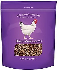 Pecking Order Dried Mealworms Poultry Treat, 20-oz bag