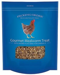 Pecking Order Gourmet Mealworm Chicken Treat, 3-lb bag