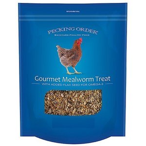 Pecking Order Gourmet Mealworm Chicken Treat, 3-lb bag