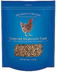Pecking Order Gourmet Mealworm Chicken Treat, 8-lb bag