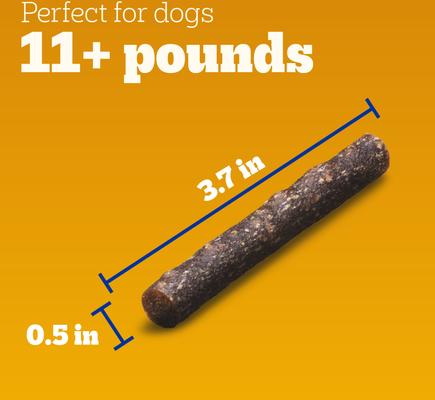 Show full view: Pedigree Canine Cookout Beef Flavored High-Protein Adult Meaty Sticks Soft Dog Treats, 5.36-oz pouch slide 4 of 11