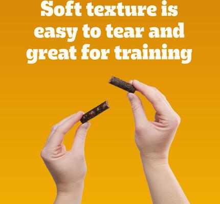 Show full view: Pedigree Canine Cookout Beef Flavored High-Protein Adult Meaty Sticks Soft Dog Treats, 5.36-oz pouch slide 5 of 11