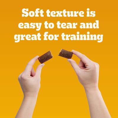 Show full view: Pedigree Canine Cookout Chicken Flavored High-Protein Adult Meaty Strips Soft Dog Treats, 18.2-oz pouch slide 5 of 11