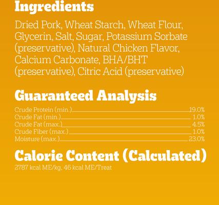 Show full view: Pedigree Canine Cookout Chicken Flavored High-Protein Adult Meaty Strips Soft Dog Treats, 18.2-oz pouch slide 7 of 11