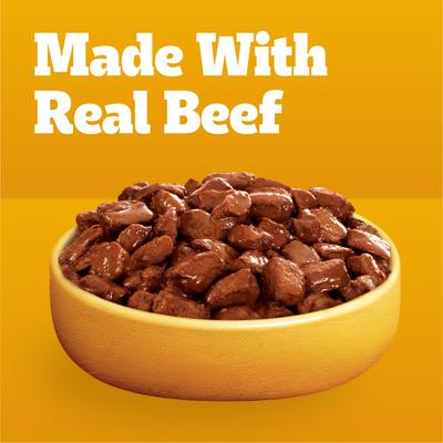 Show full view: Pedigree Choice Cuts Filet Mignon Flavor in Gravy Wet Dog Food, 3.5-oz pouch, bundle of 32  slide 8 of 12