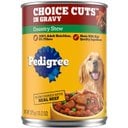 Pedigree Choice Cuts in Gravy Country Stew Adult Canned Wet Dog Food, 13.2-oz can, case of 12