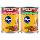 Pedigree Choice Cuts in Gravy Steak & Vegetable Flavor + Country Stew Canned Dog Food