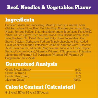 Show full view: Pedigree Choice Cuts in Gravy Variety Pack Adult Wet Dog Food, 3.5-oz pouch, bundle of 60  slide 6 of 11