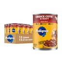 Pedigree Choice Cuts In Gravy with Beef Canned Soft Wet Dog Food, 13.2-oz can, case of 12