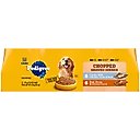 Pedigree Chopped Ground Dinner Canned Wet Dog Food Combo with Chicken, Liver & Beef, Bacon & Cheese Flavor Variety Pack, 13.2-oz. cans, case of 24