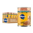 Pedigree Chopped Ground Dinner Chicken & Rice Dinner Canned Wet Dog Food, 13.2-oz can, 12 count