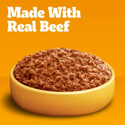 Show full view: Pedigree Chopped Ground Dinner Combo with Chicken, Liver & Beef & Beef, Bacon & Cheese Flavor Variety Pack + Beef, Bacon & Cheese Flavor Canned Wet Dog Food slide 9 of 9