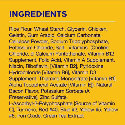 Show full view: Pedigree Chopped Ground Dinner Filet Mignon & Bacon Flavor Canned Food + Dentastix Bacon Flavor Large Dental Dog Treats slide 8 of 9