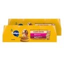 Pedigree Chopped Ground Dinner Filet Mignon Flavor & Beef Adult Canned Wet Dog Food Variety Pack, 13.2-oz can, bundle of 24 