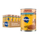 Pedigree Chopped Ground Dinner T-Bone Steak Flavor Adult Canned Wet Dog Food, 13.2-oz, case of 12